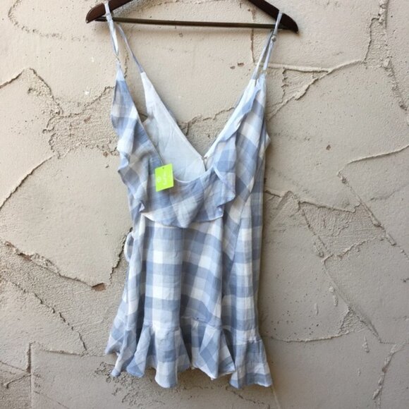 NWT Beach Riot Hayden Wrap Dress in Gingham Size S - Picture 5 of 11